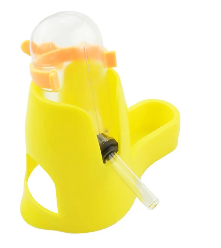 125ml yellow 3 in 1Hamster plastic waterer, Automatic Feeding Device,food bowl, sleeping nest AZ13348