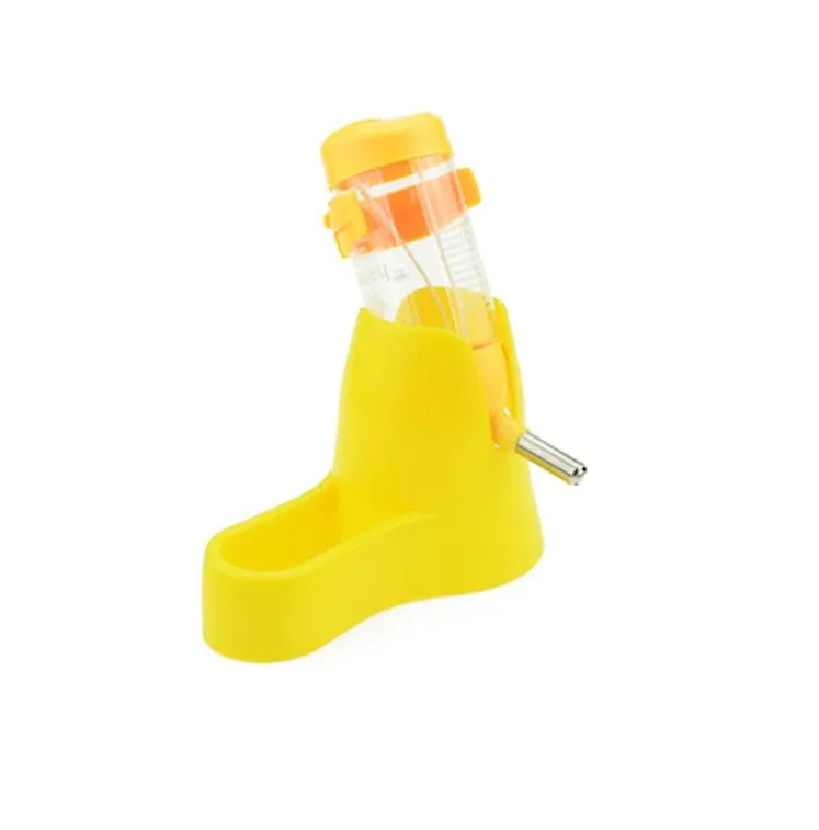 125ml yellow 3 in 1Hamster plastic waterer, Automatic Feeding Device,food bowl, sleeping nest AZ13348