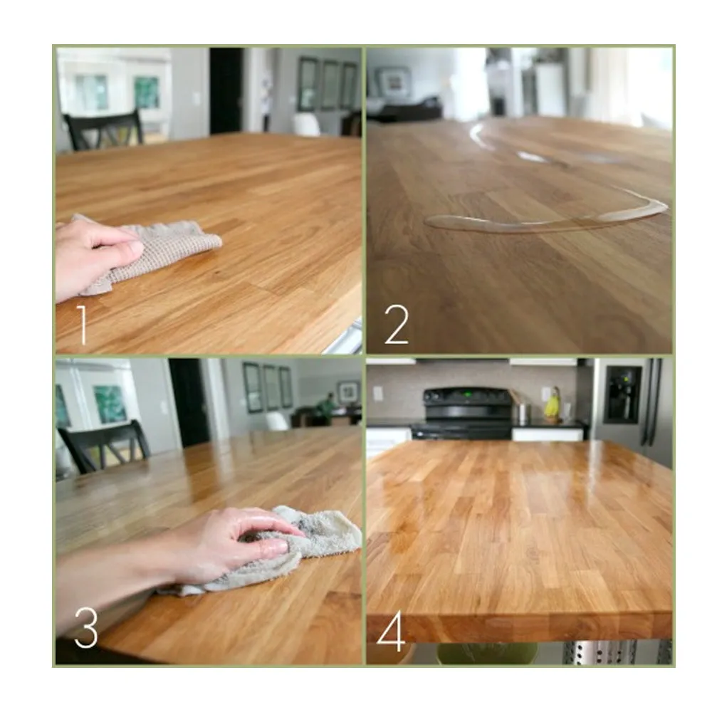 2 Pack Butcher Wood Block Oil Cutting Board Oil Food Grade Mineral Safe 16 Oz