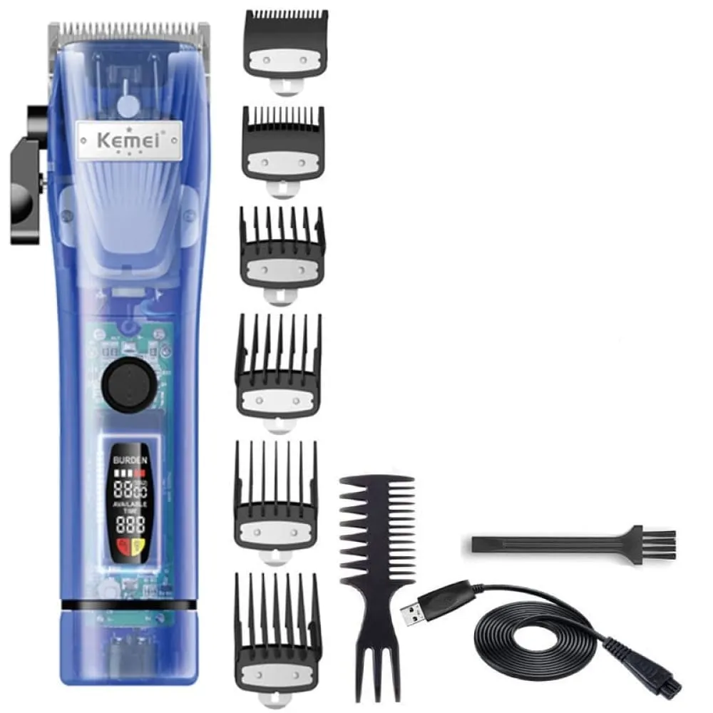 2860 Pro Adjustable Powerful Hair Clipper Lcd Electric Hair Trimmer Professional