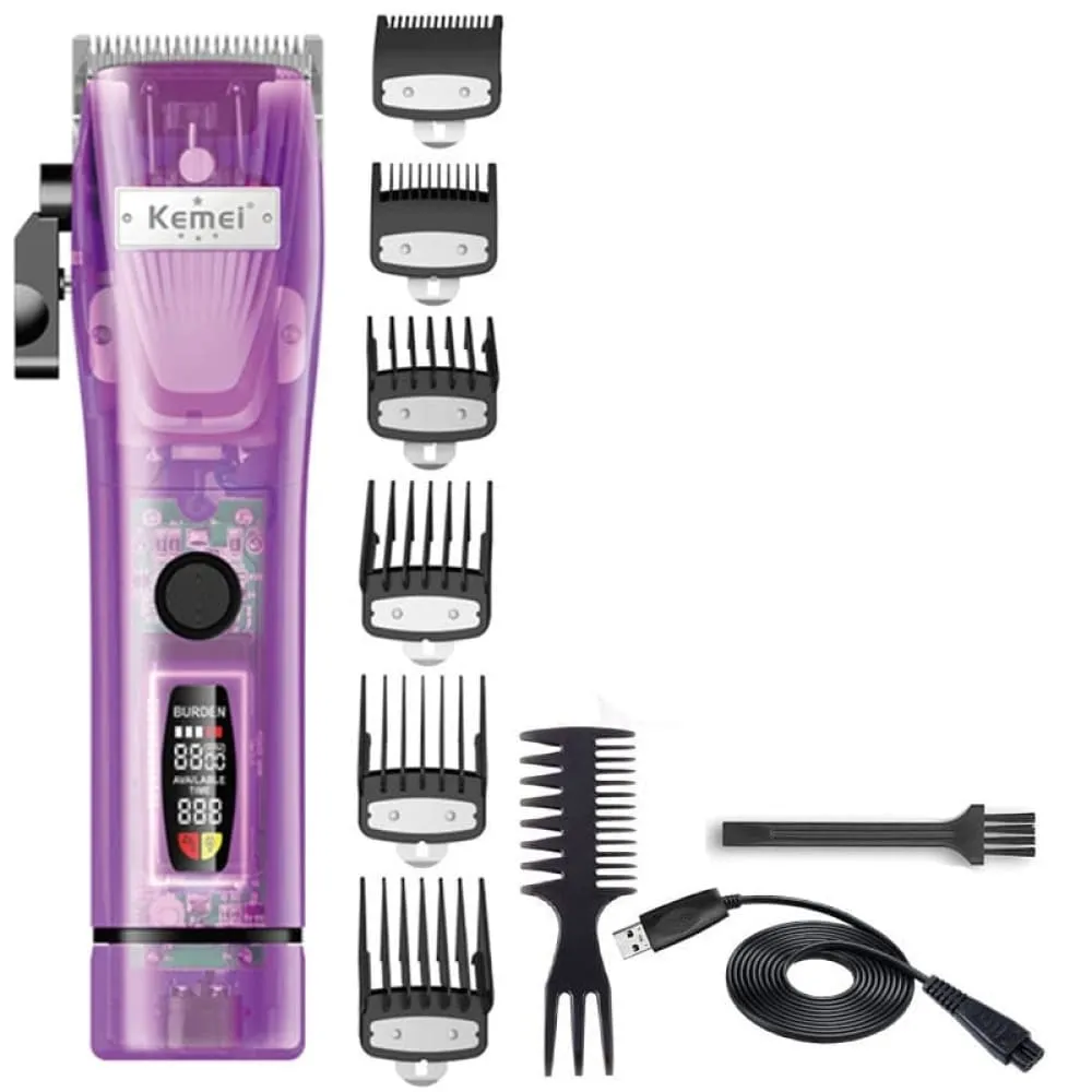 2860 Pro Adjustable Powerful Hair Clipper Lcd Electric Hair Trimmer Professional