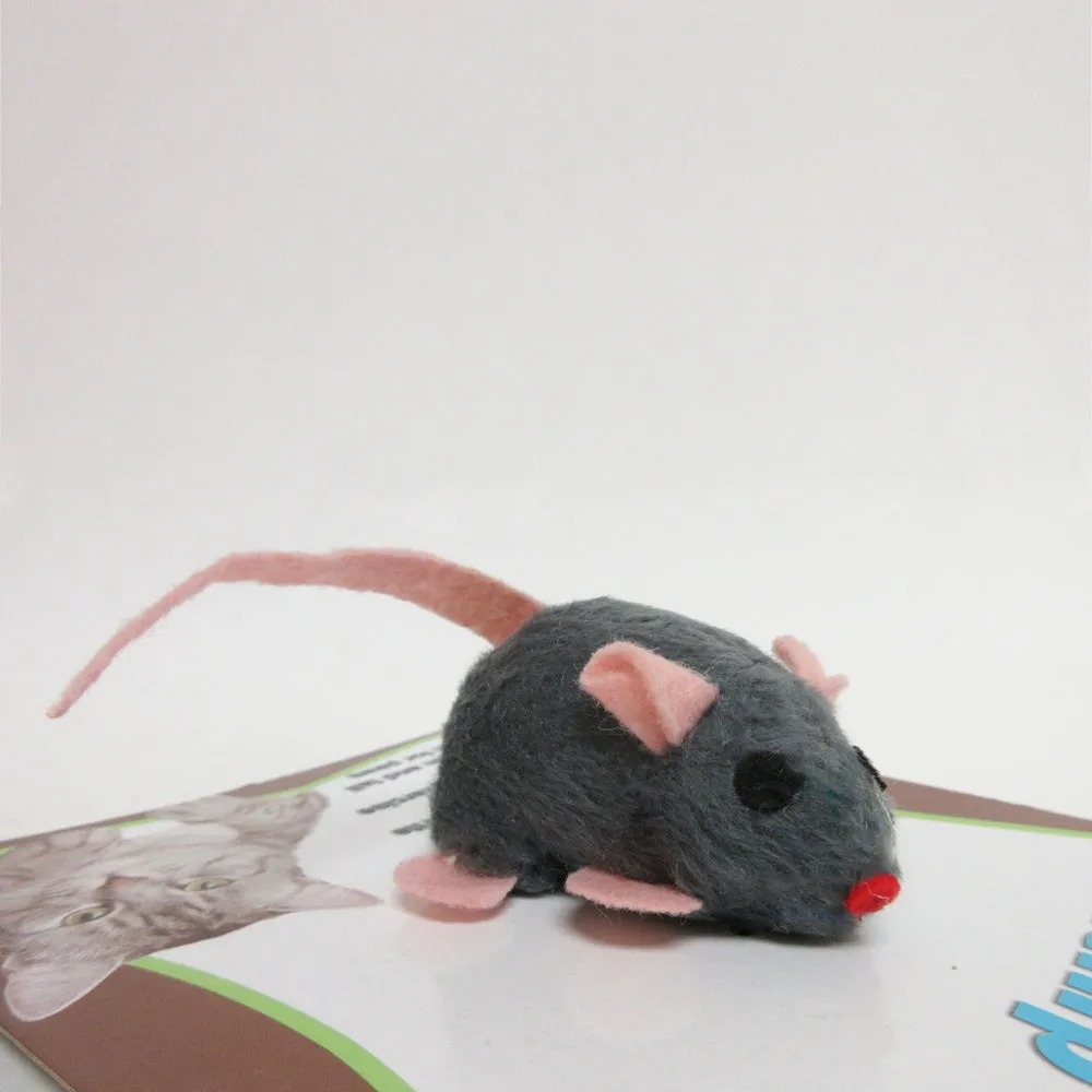 3 Cat Toy Mice Scratch Real Mouse Cat Chew Catnip Teeth Grinding Toys Pet Play