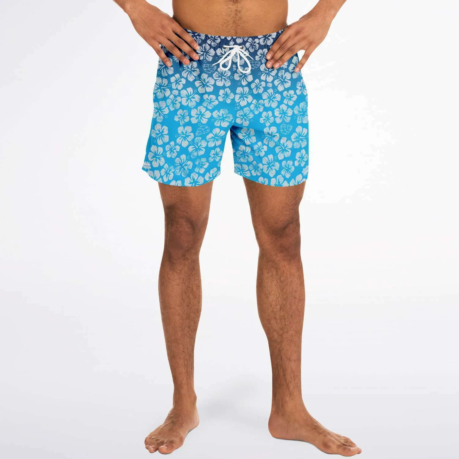 Alaska Libertarian Hawaiian Adult Swim Trunks - With Igloos and Porcupines