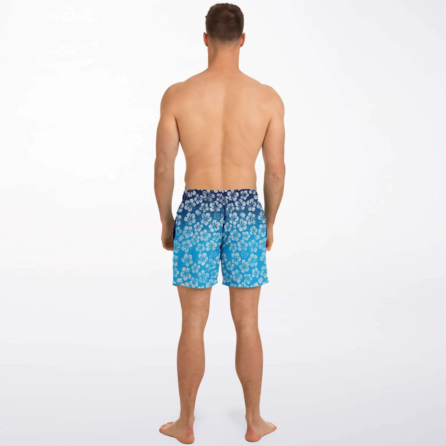 Alaska Libertarian Hawaiian Adult Swim Trunks - With Igloos and Porcupines