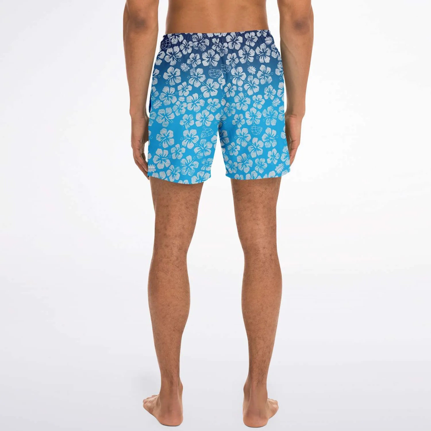 Alaska Libertarian Hawaiian Adult Swim Trunks - With Igloos and Porcupines