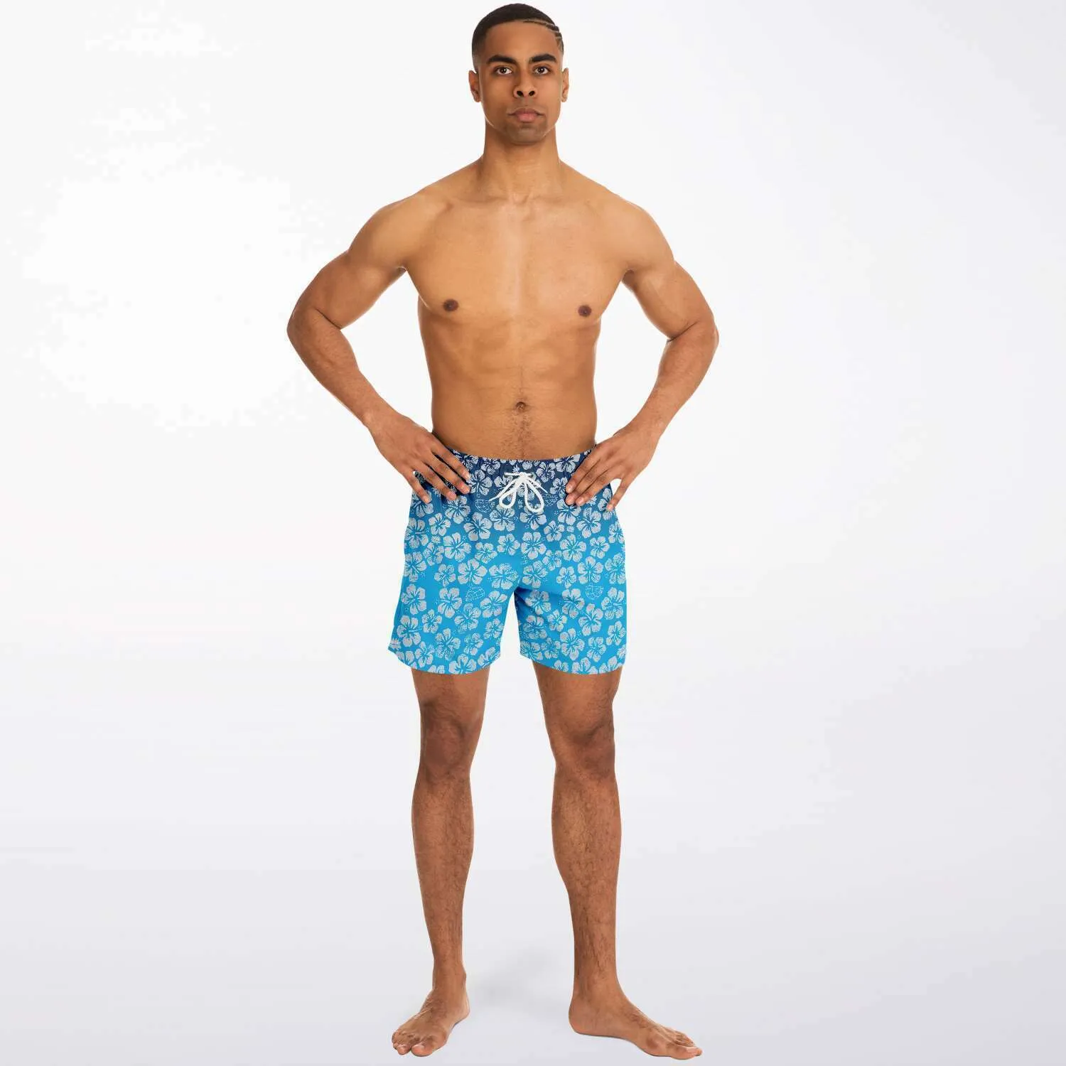 Alaska Libertarian Hawaiian Adult Swim Trunks - With Igloos and Porcupines