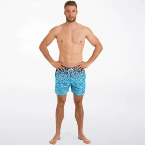Alaska Libertarian Hawaiian Adult Swim Trunks - With Igloos and Porcupines