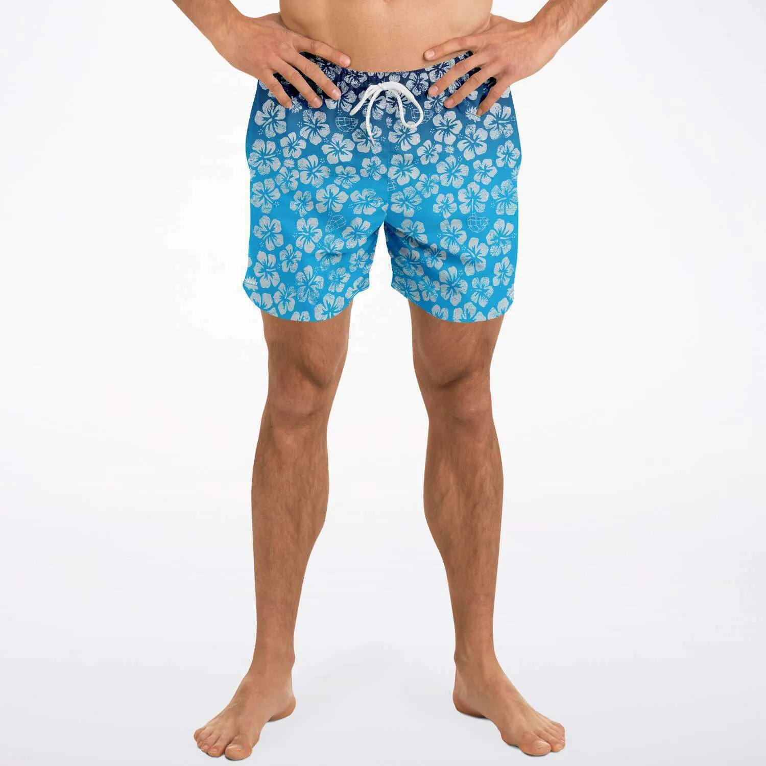 Alaska Libertarian Hawaiian Adult Swim Trunks - With Igloos and Porcupines