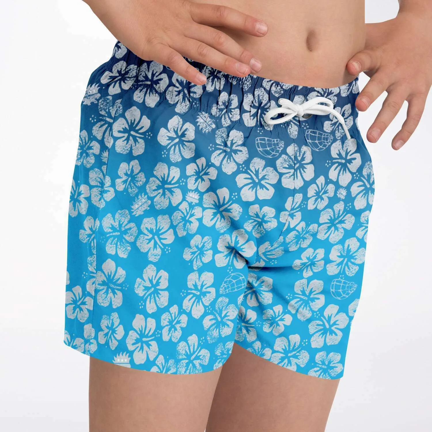Alaska Libertarian Hawaiian Kids Swim Trunks - With Igloos and Porcupines