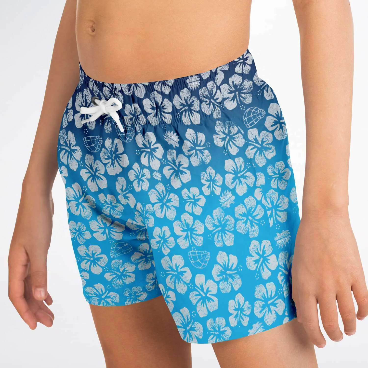 Alaska Libertarian Hawaiian Kids Swim Trunks - With Igloos and Porcupines