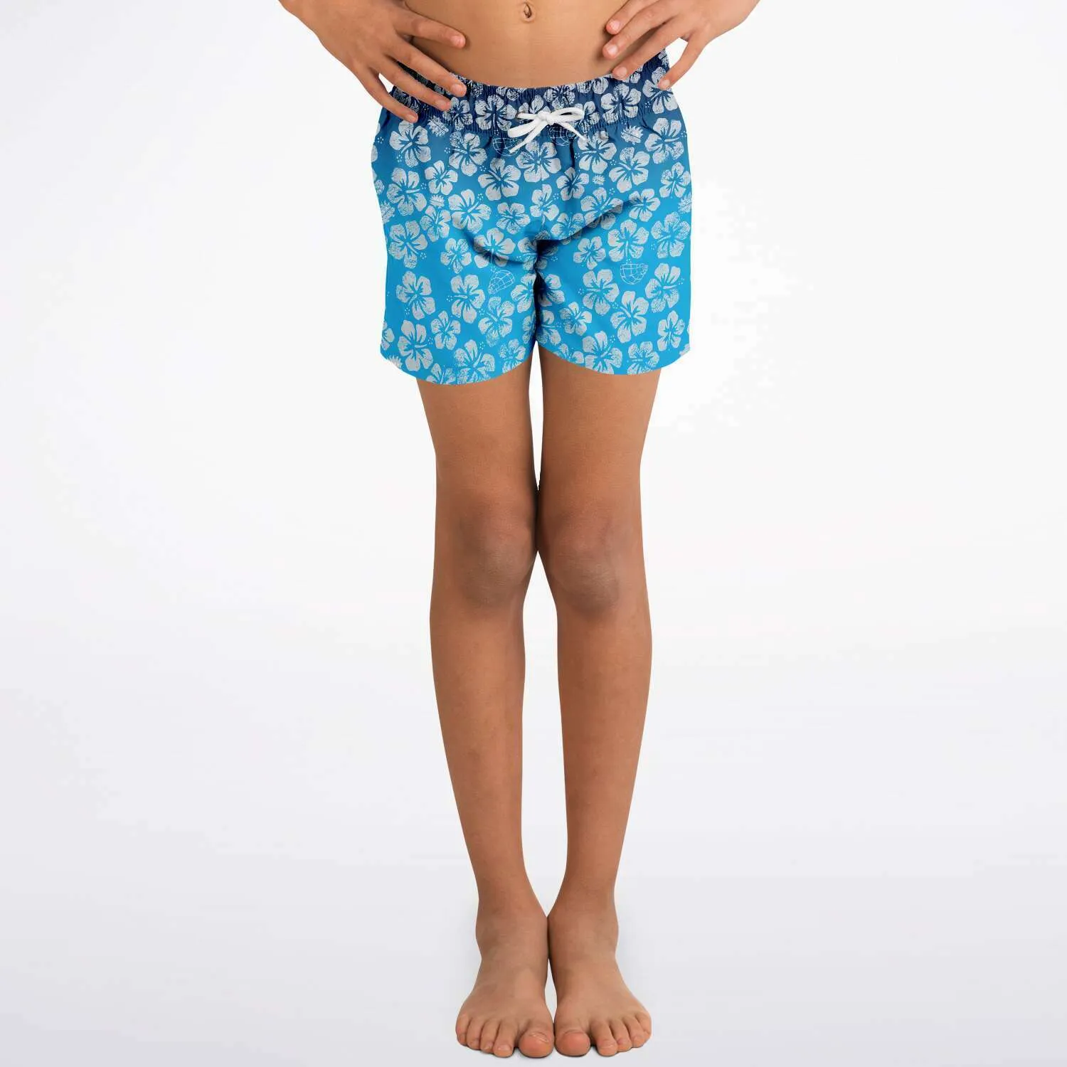 Alaska Libertarian Hawaiian Kids Swim Trunks - With Igloos and Porcupines