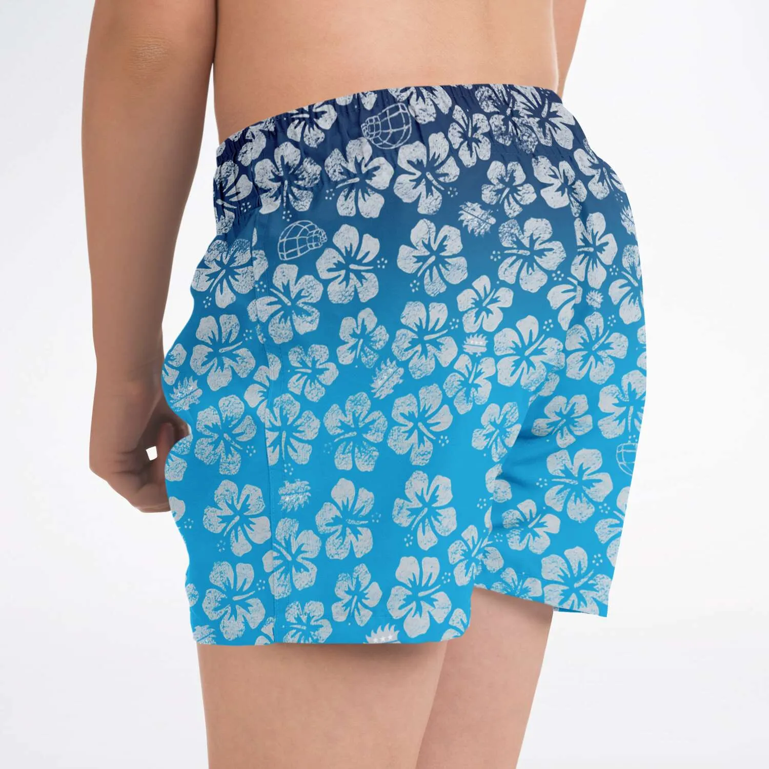 Alaska Libertarian Hawaiian Kids Swim Trunks - With Igloos and Porcupines