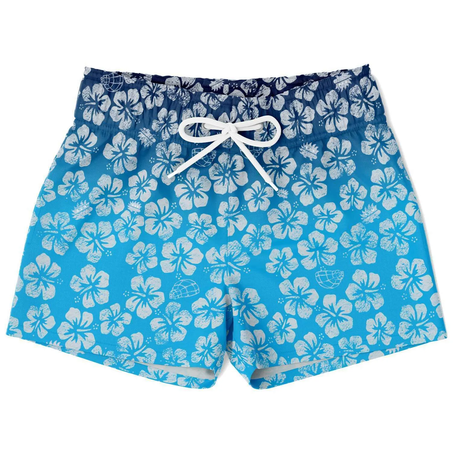 Alaska Libertarian Hawaiian Kids Swim Trunks - With Igloos and Porcupines