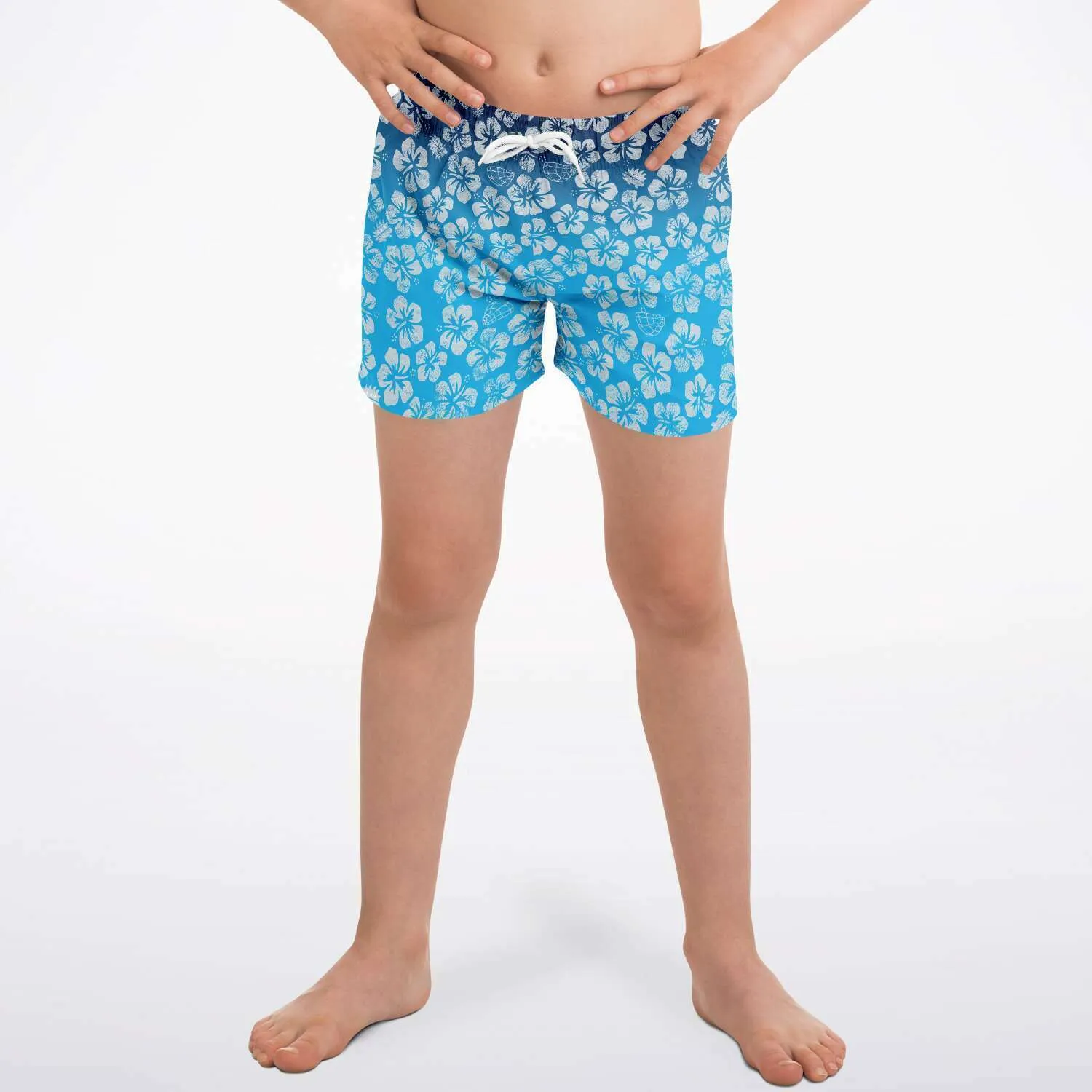 Alaska Libertarian Hawaiian Kids Swim Trunks - With Igloos and Porcupines