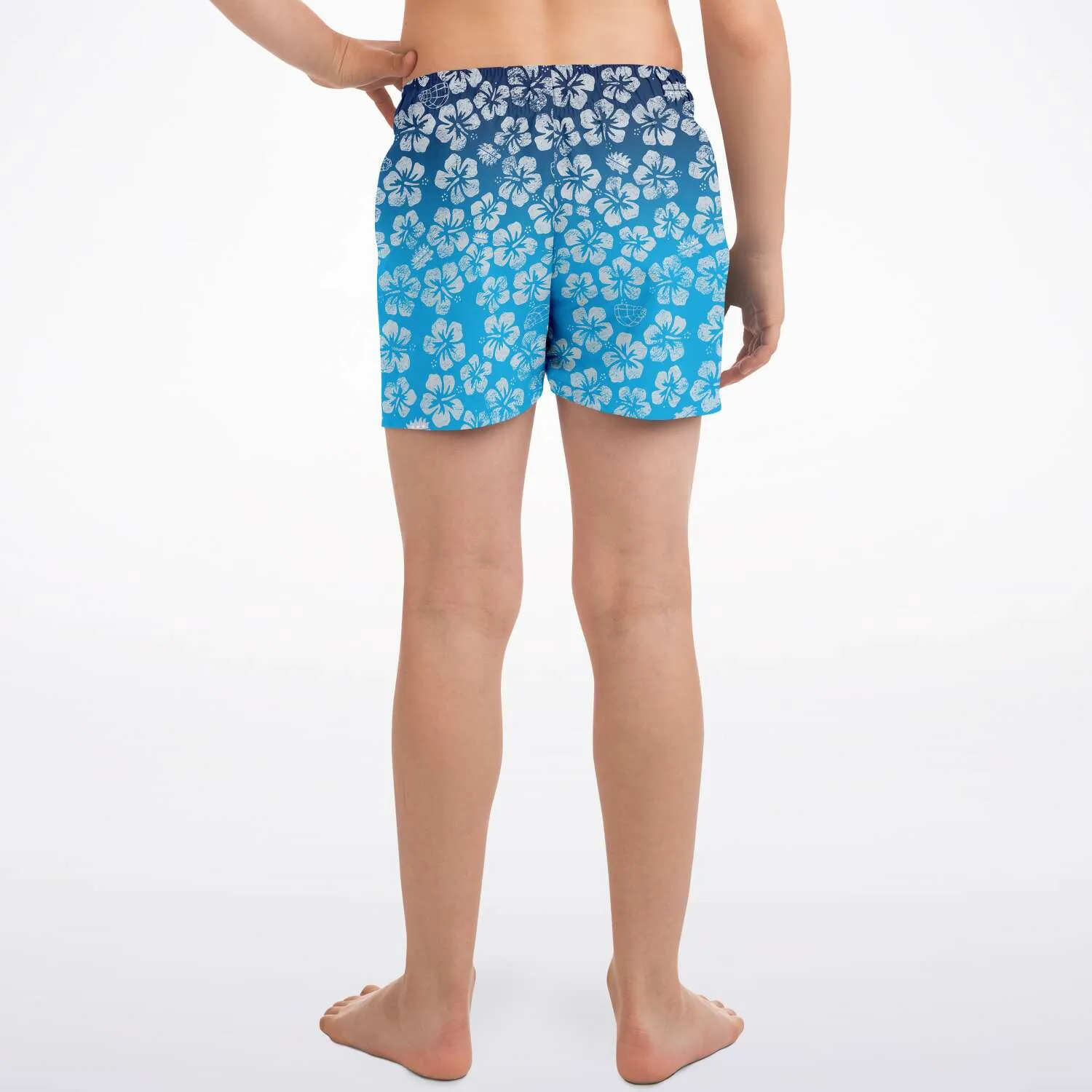 Alaska Libertarian Hawaiian Kids Swim Trunks - With Igloos and Porcupines