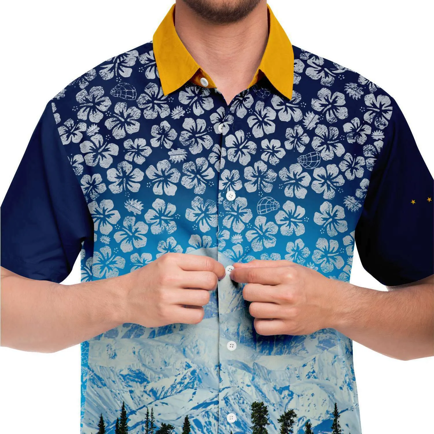 Alaska Libertarian Hawaiian Shirt - With Igloos and Porcupines