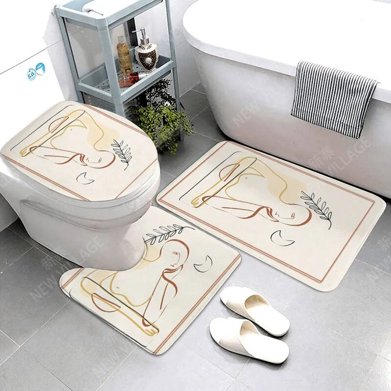 Anti-Slip Decorative Bathroom Bath Mat