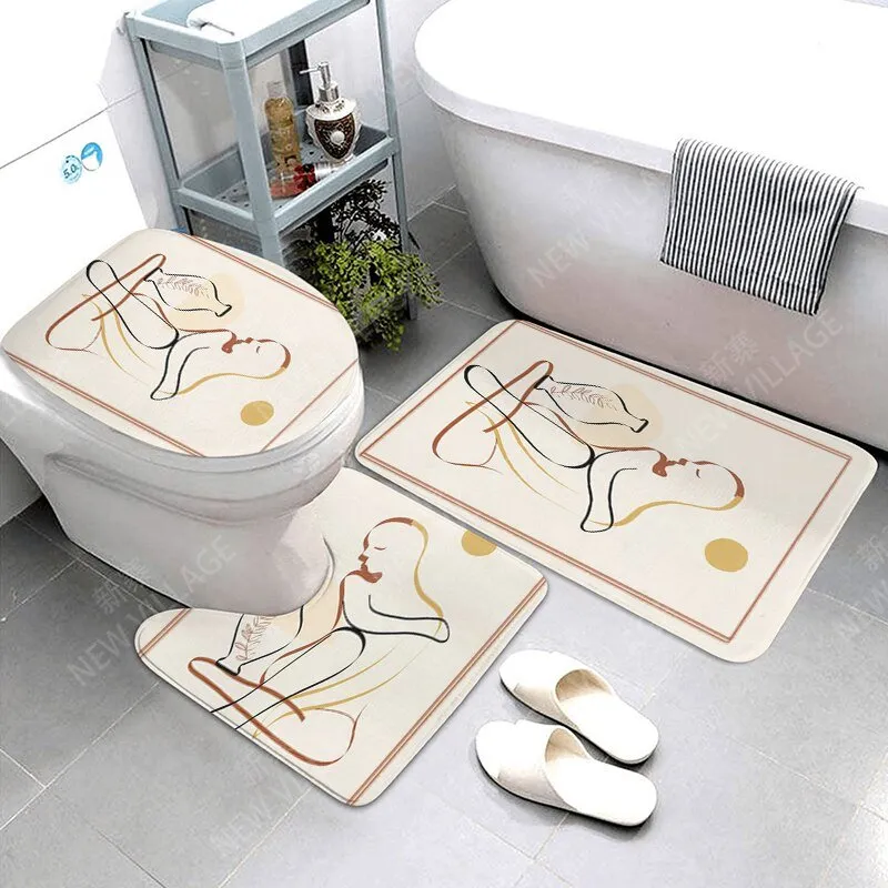 Anti-Slip Decorative Bathroom Bath Mat