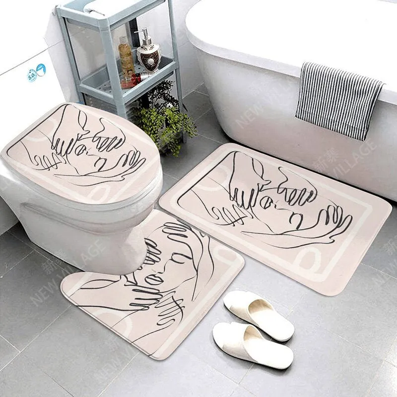 Anti-Slip Decorative Bathroom Bath Mat