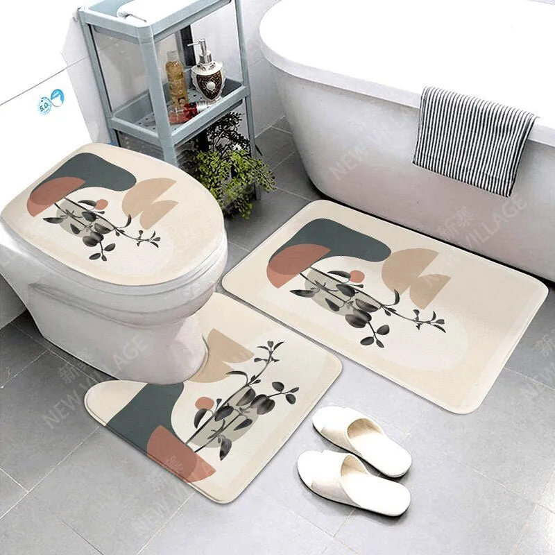 Anti-Slip Decorative Bathroom Bath Mat
