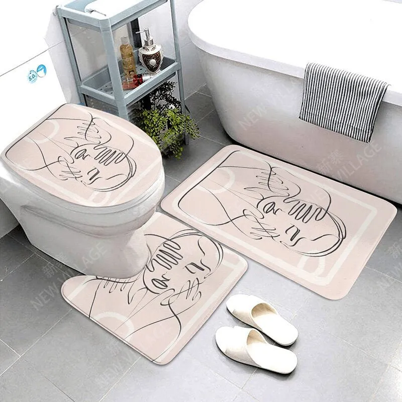 Anti-Slip Decorative Bathroom Bath Mat