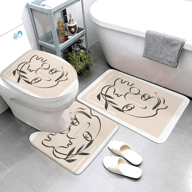 Anti-Slip Decorative Bathroom Bath Mat