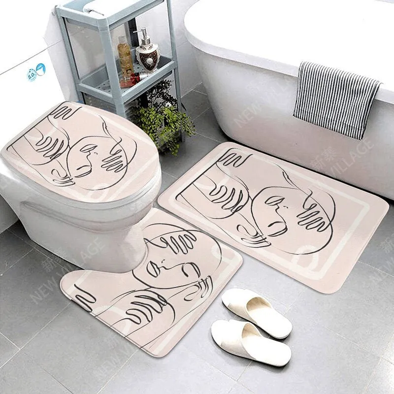 Anti-Slip Decorative Bathroom Bath Mat