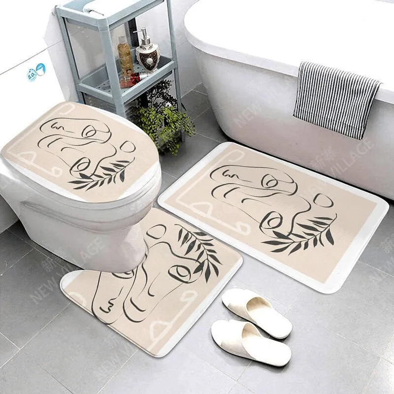 Anti-Slip Decorative Bathroom Bath Mat