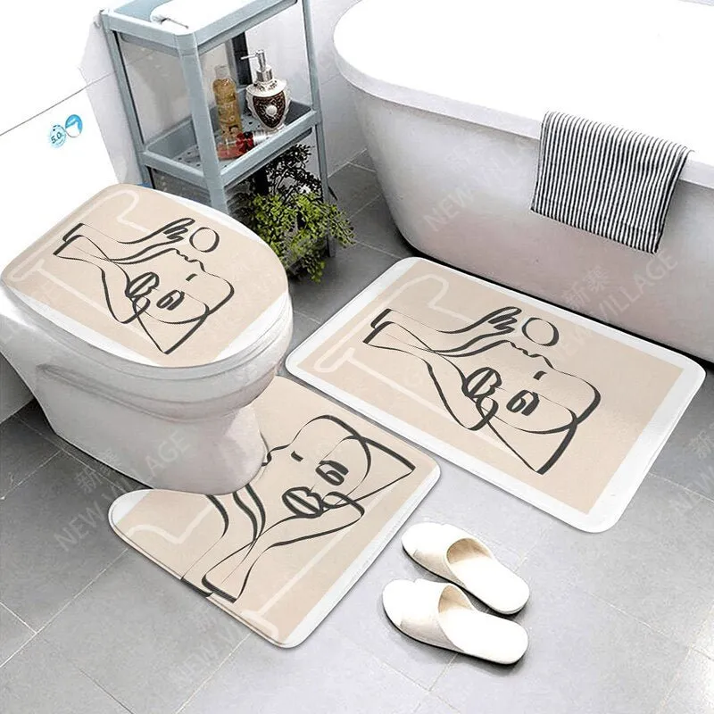 Anti-Slip Decorative Bathroom Bath Mat