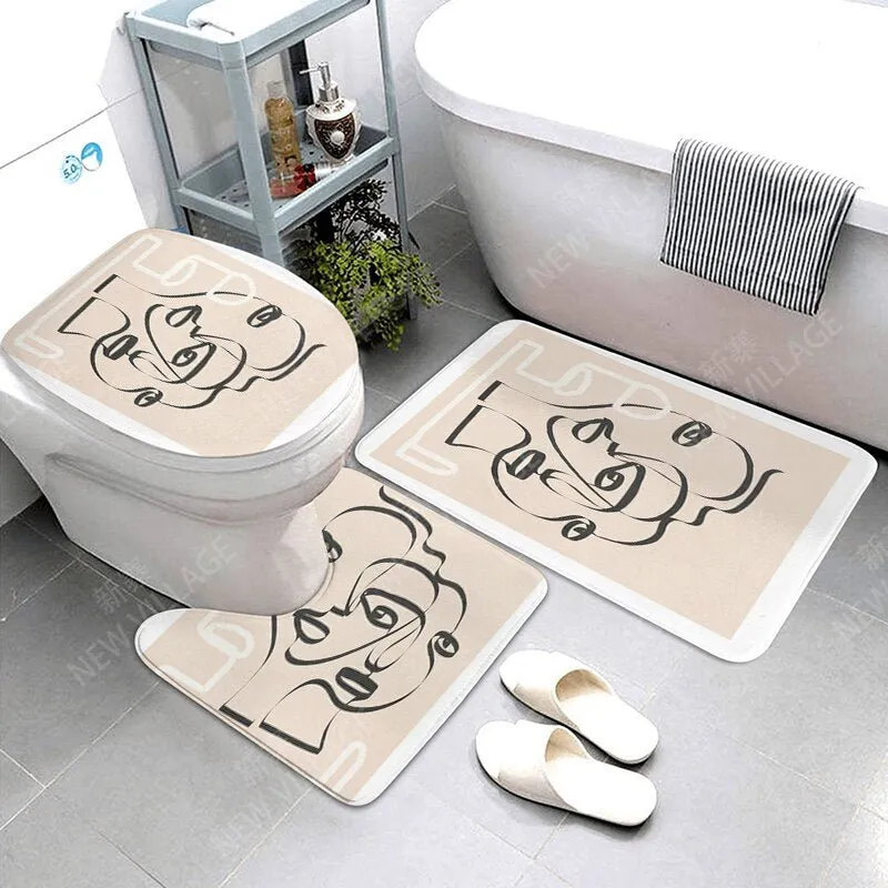 Anti-Slip Decorative Bathroom Bath Mat