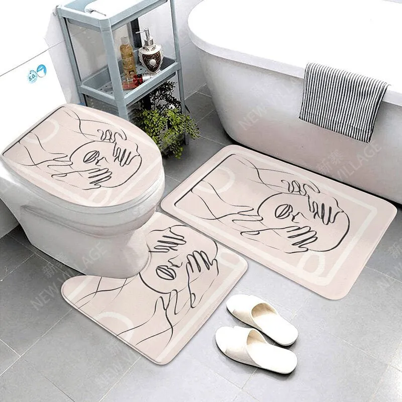 Anti-Slip Decorative Bathroom Bath Mat