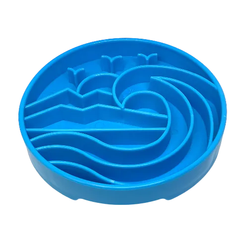 Baja Design eTray Enrichment Slow Feeder Tray for Dogs - Light Blue