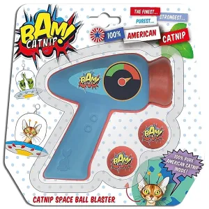 BAM! Catnip Pop Gun - Red & Blue