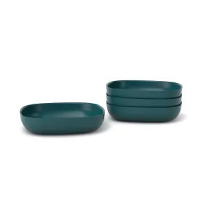 Bamboo Pasta Bowl - 4 Piece Set - Blue Abyss