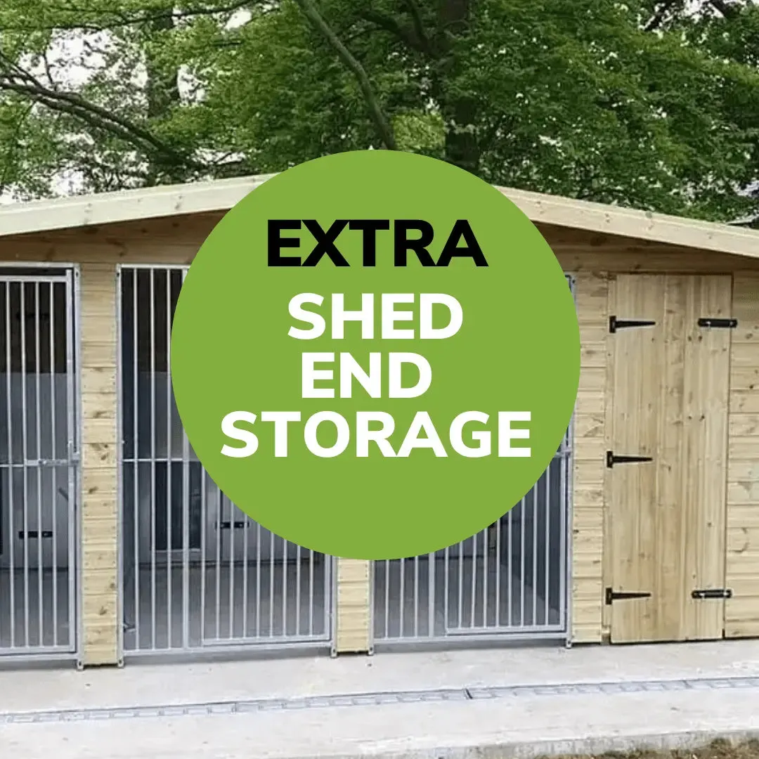 Benchmark Dog Kennel with Apex Roof - Duo 10 x 10ft, Premium Wood Range