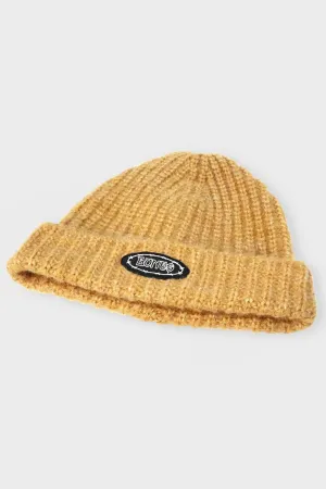 BILLY BONES CLUB BARB KNIT BEANIE - MUSTARD