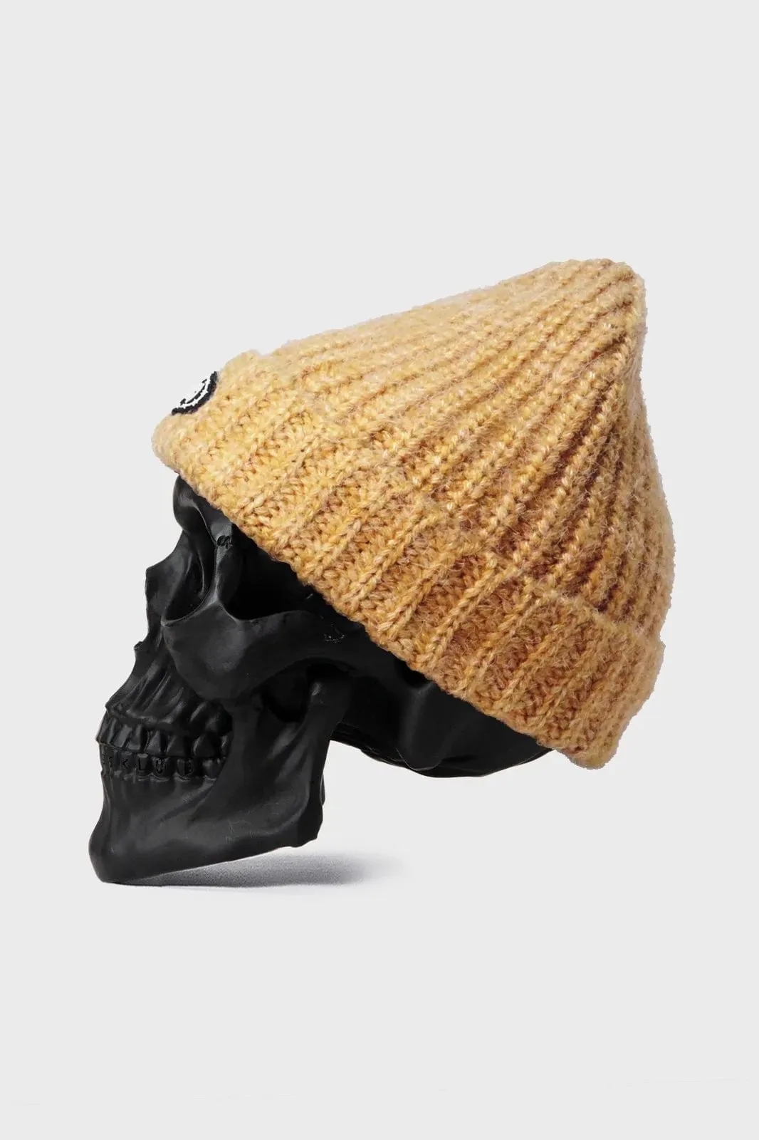 BILLY BONES CLUB BARB KNIT BEANIE - MUSTARD