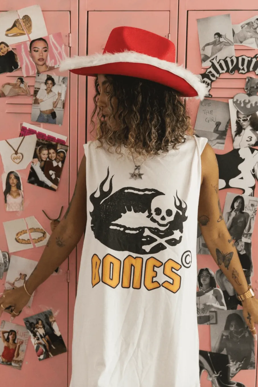 BILLY BONES CLUB LOVE POTION TANK - WHITE