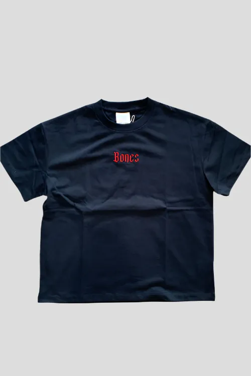 BILLY BONES CLUB MENS GOTHIC BOX TEE - BLACK/RED