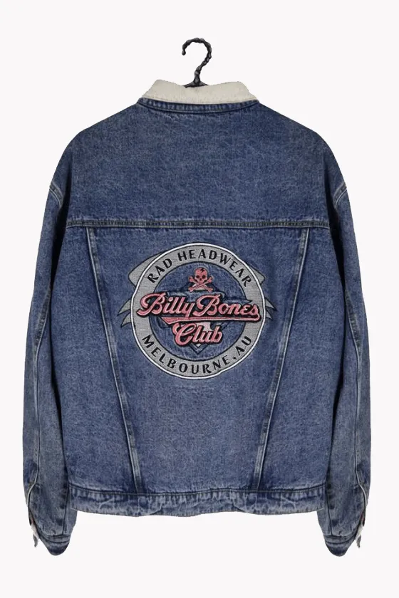 BILLY BONES CLUB VINTAGE TRUCKER DENIM JACKET - DENIM
