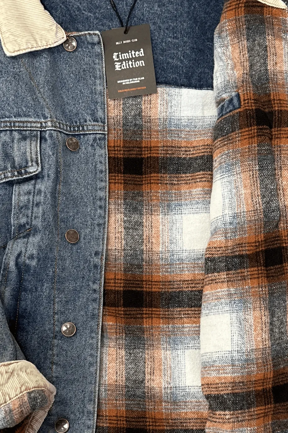 BILLY BONES CLUB VINTAGE TRUCKER DENIM JACKET - DENIM