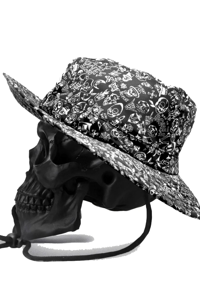 BILLY BONES DOON 'DAY FOR IT' BUCKET CAP - CHARCOAL