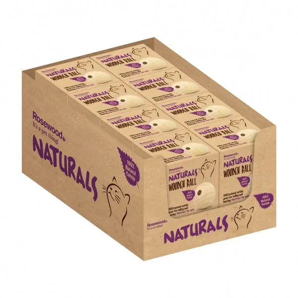 CAT NATURALS CATNIP WOODEN BALL