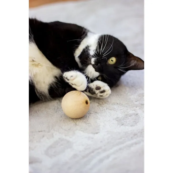 CAT NATURALS CATNIP WOODEN BALL