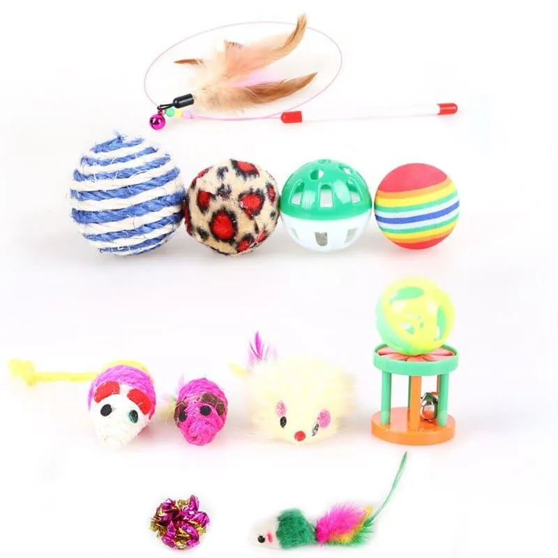 Cat Teaser Toy 12 Pcs Set