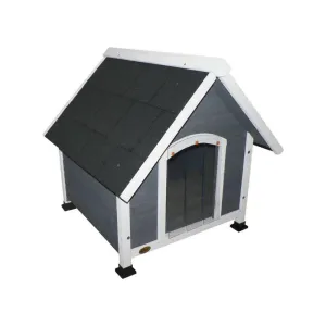 Cheeko | Apex Dog & Cat Wooden Kennel - Grey