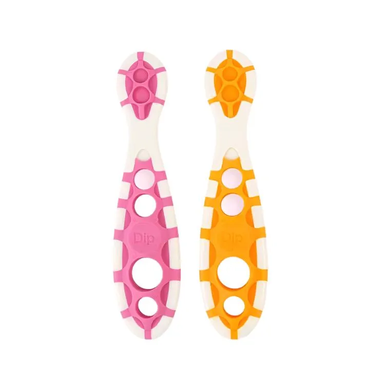 Cognikids Dip  Weaning Pre-Spoon - Tangerine/Flamingo