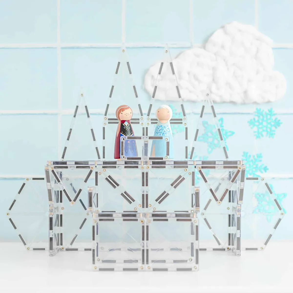 Connetix 34 piece clear starter pack