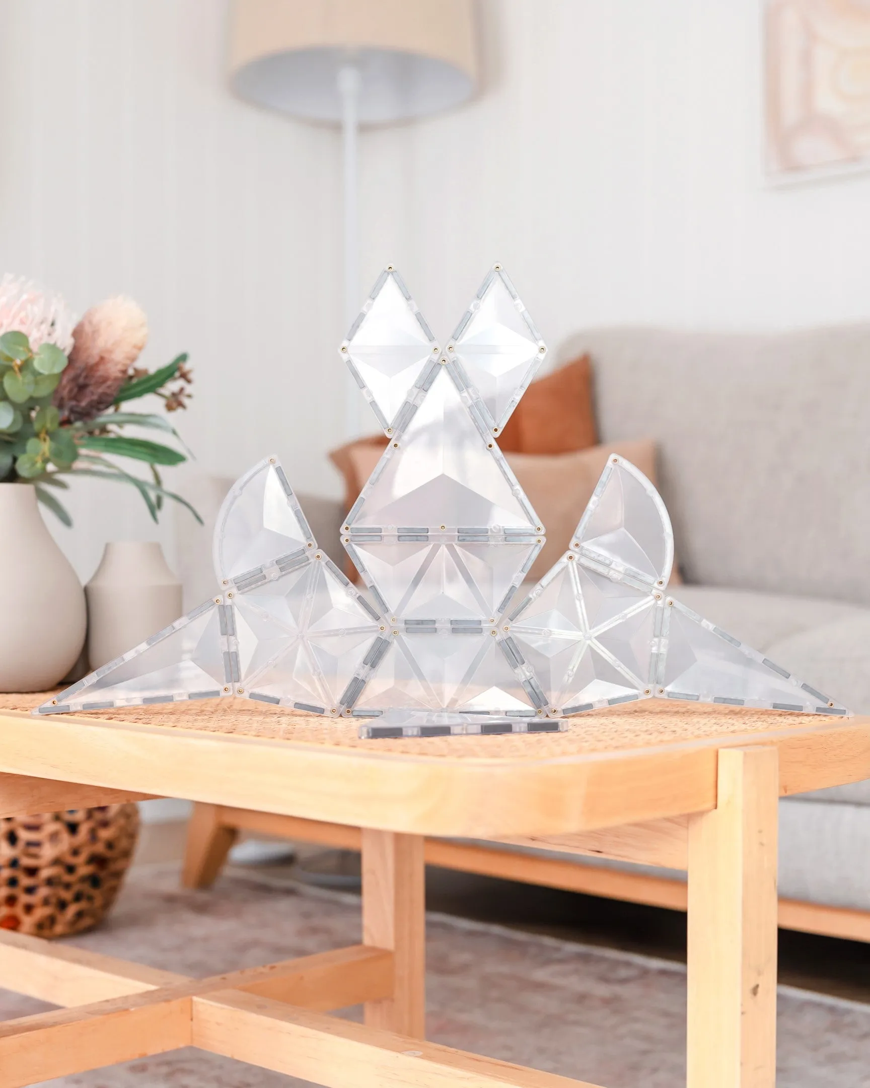 Connetix Tiles CLEAR 24 Piece Shape Expansion Pack