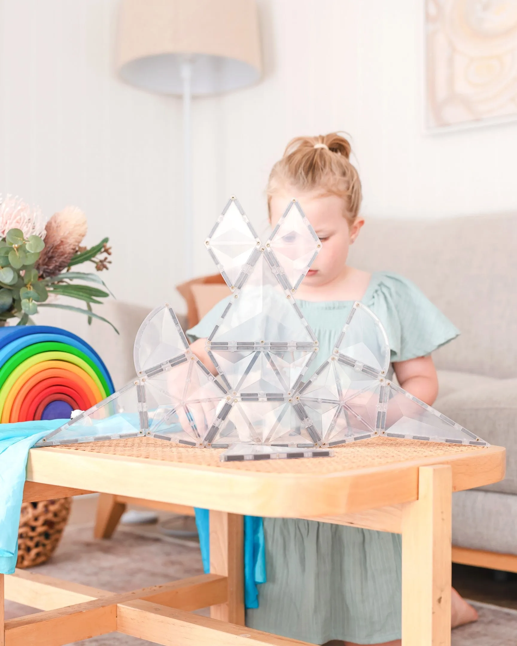 Connetix Tiles CLEAR 24 Piece Shape Expansion Pack